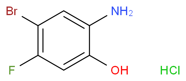 5-bromo-4-fluoro-2-hydroxyaniline hydrochloride_分子结构_CAS_1037298-12-6)