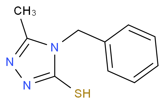 4-benzyl-5-methyl-4H-1,2,4-triazole-3-thiol_分子结构_CAS_91129-84-9