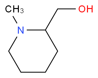 1-甲基-2-哌啶甲醇_分子结构_CAS_20845-34-5)