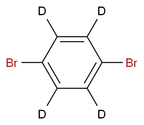 dibromo(<sup>2</sup>H<sub>4</sub>)benzene_分子结构_CAS_4165-56-4