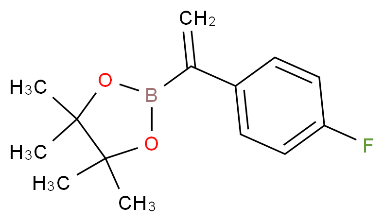 1-(4-氟苯基)乙烯基硼酸频哪酯_分子结构_CAS_850567-55-4)