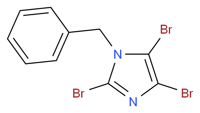 1-Benzyl-2,4,5-tribromo-1H-imidazole_分子结构_CAS_31250-80-3)