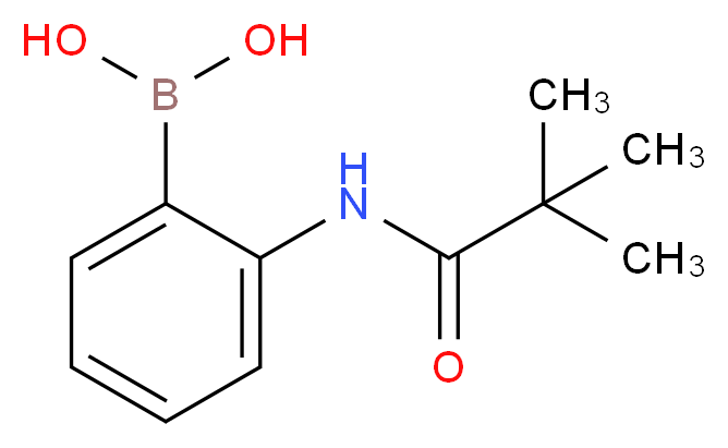 [2-(2,2-dimethylpropanamido)phenyl]boronic acid_分子结构_CAS_146140-95-6