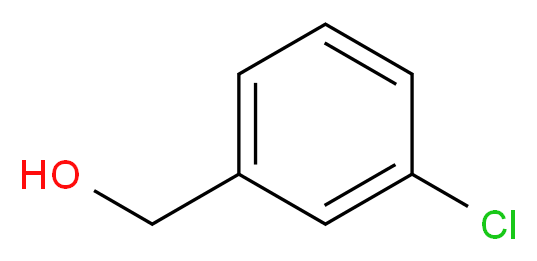(3-chlorophenyl)methanol_分子结构_CAS_873-63-2)