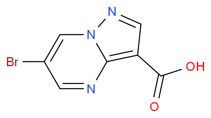6-bromopyrazolo[1,5-a]pyrimidine-3-carboxylic acid_分子结构_CAS_912773-22-9