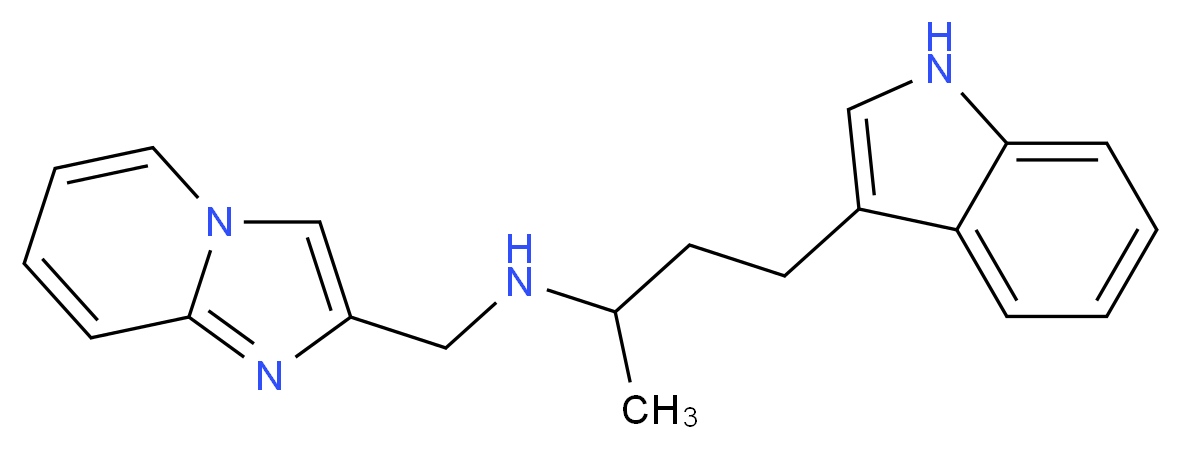 (imidazo[1,2-a]pyridin-2-ylmethyl)[3-(1H-indol-3-yl)-1-methylpropyl]amine_分子结构_CAS_)