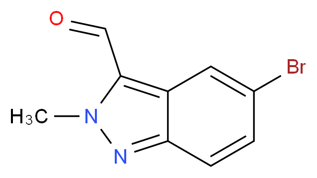 5-Bromo-2-methyl-2H-indazole-3-carbaldehyde_分子结构_CAS_1251023-52-5)