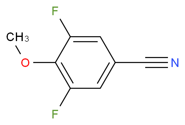 3,5-Difluoro-4-methoxybenzonitrile_分子结构_CAS_104197-15-1)