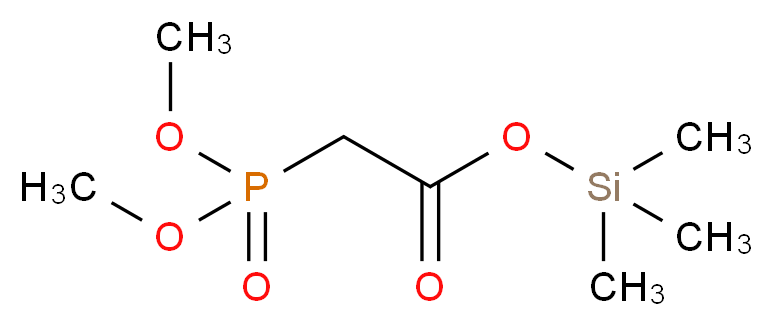 trimethylsilyl 2-(dimethoxyphosphoryl)acetate_分子结构_CAS_85169-29-5