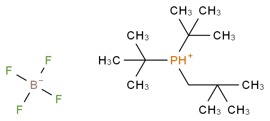 二叔丁基新戊基四氟硼酸膦_分子结构_CAS_886059-84-3)