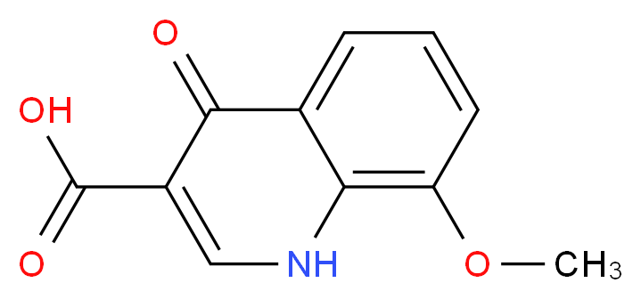 8-Methoxy-4-oxo-1,4-dihydro-quinoline-3-carboxylic acid_分子结构_CAS_35975-69-0)