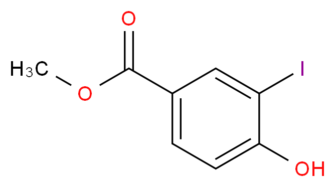 Methyl 4-hydroxy-3-iodobenzoate_分子结构_CAS_15126-06-4)