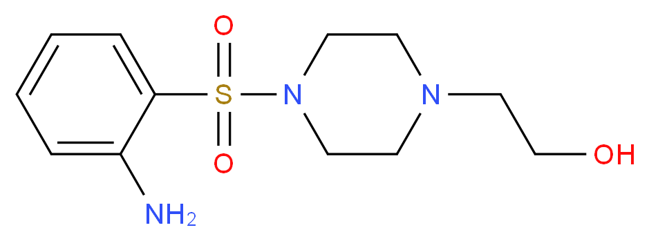 2-[4-(2-Aminobenzenesulfonyl)-piperazin-1-yl]ethanol_分子结构_CAS_1154310-76-5)