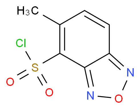 5-methyl-2,1,3-benzoxadiazole-4-sulfonyl chloride_分子结构_CAS_1152431-76-9