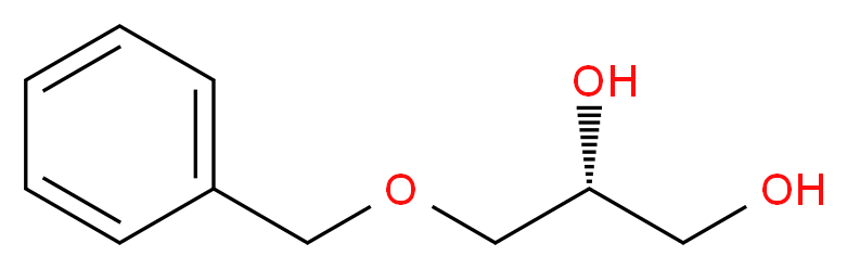 (2R)-3-(benzyloxy)propane-1,2-diol_分子结构_CAS_56552-80-8