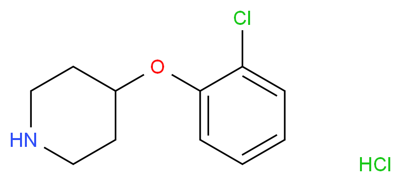 4-(2-chlorophenoxy)piperidine hydrochloride_分子结构_CAS_849107-20-6