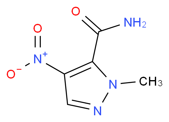 1-METHYL-4-NITRO-1H-PYRAZOLE-5-CARBOXAMIDE_分子结构_CAS_92534-72-0)