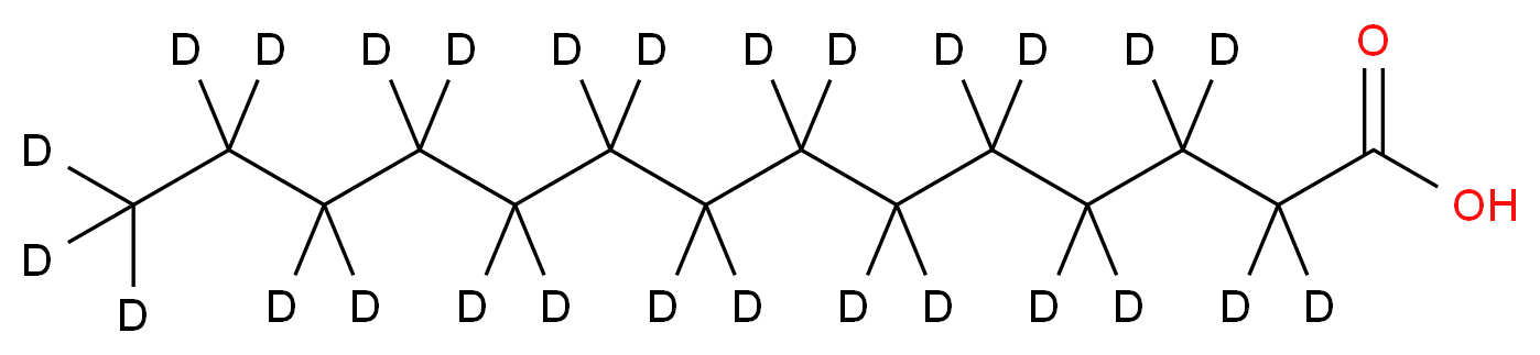 (<sup>2</sup>H<sub>2</sub><sub>7</sub>)tetradecanoic acid_分子结构_CAS_60658-41-5