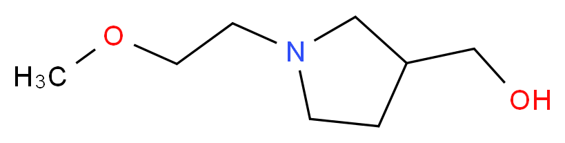 [1-(2-Methoxyethyl)-3-pyrrolidinyl]methanol_分子结构_CAS_)