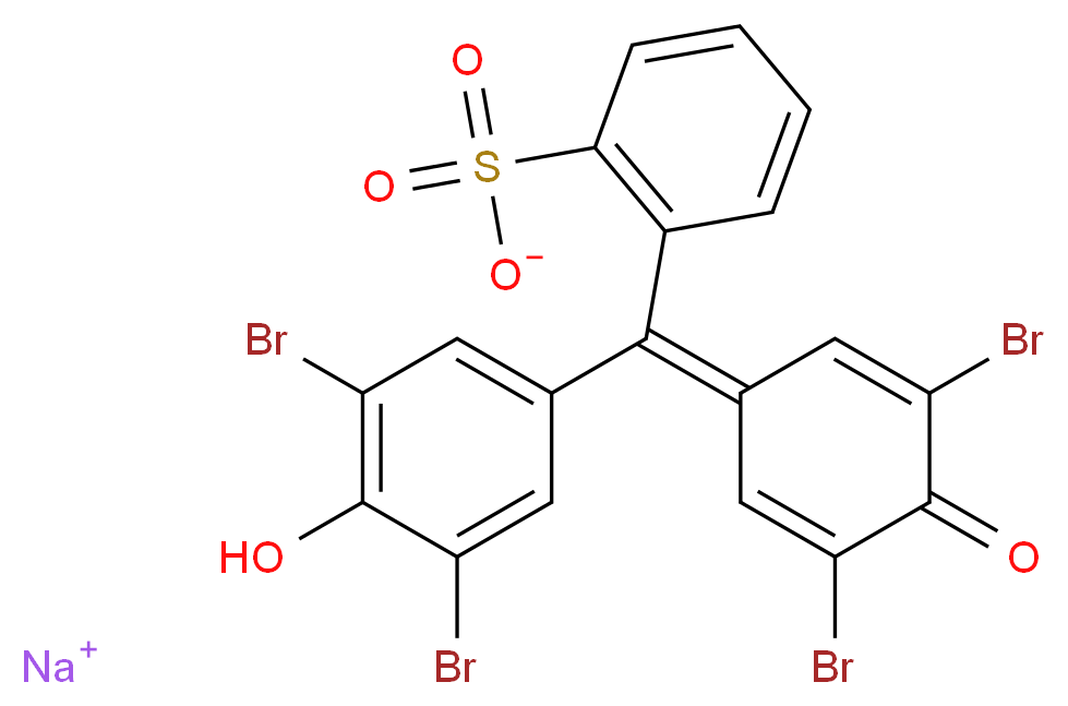 BROMOPHENOL BLUE SODIUM SALT_分子结构_CAS_62625-28-9)