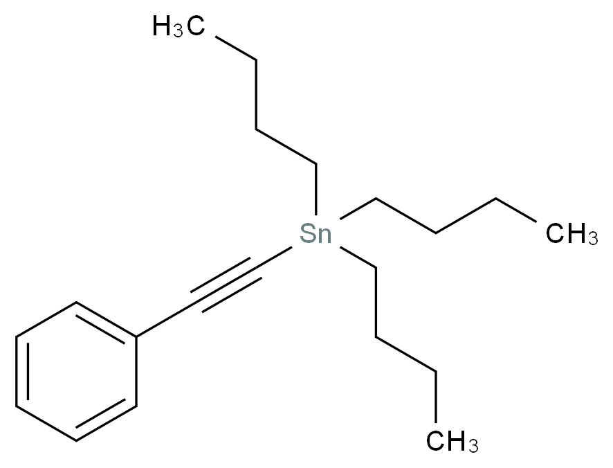 tributyl(2-phenylethynyl)stannane_分子结构_CAS_3757-88-8