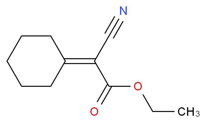 ethyl 2-cyano-2-cyclohexylideneacetate_分子结构_CAS_6802-76-2