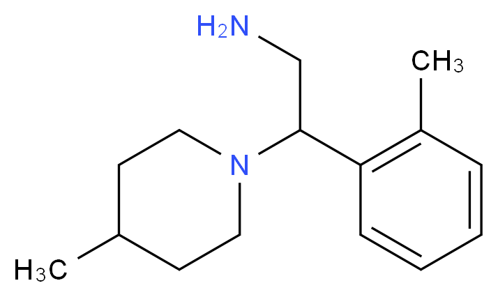 2-(2-methylphenyl)-2-(4-methylpiperidin-1-yl)ethanamine_分子结构_CAS_915922-08-6)