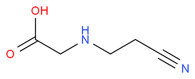 N-(2-Cyanoethyl)glycine_分子结构_CAS_3088-42-4)