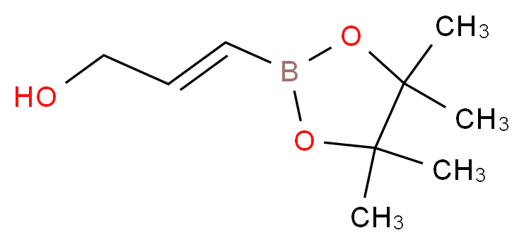 (2E)-3-(tetramethyl-1,3,2-dioxaborolan-2-yl)prop-2-en-1-ol_分子结构_CAS_608534-39-0