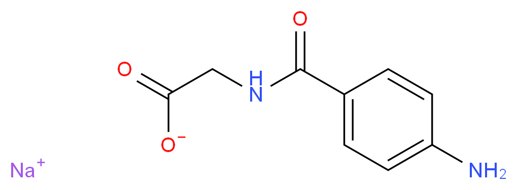 SODIUM p-AMINOHIPPURATE_分子结构_CAS_94-16-6)
