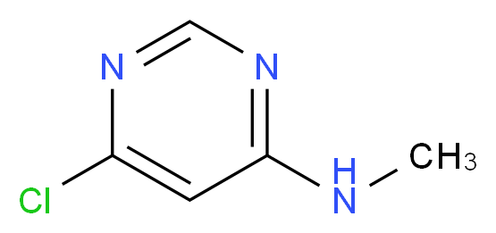 4-Chloro-6-(methylamino)pyrimidine_分子结构_CAS_65766-32-7)
