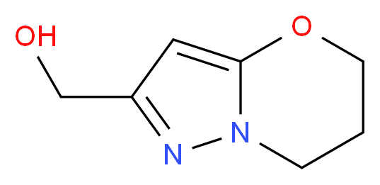 5H,6H,7H-pyrazolo[3,2-b][1,3]oxazin-2-ylmethanol_分子结构_CAS_623565-62-8