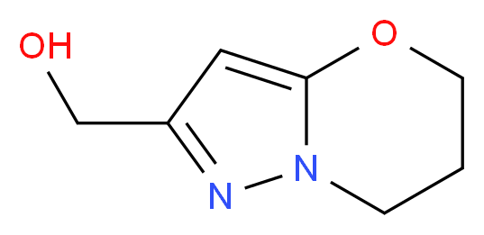 6,7-dihydro-5H-pyrazolo[5,1-b][1,3]oxazin-2-ylmethanol_分子结构_CAS_623565-62-8)