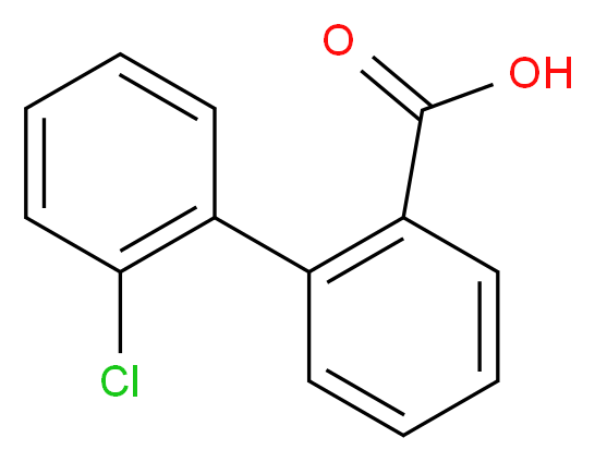 2'-Chloro-[1,1'-biphenyl]-2-carboxylic acid_分子结构_CAS_)