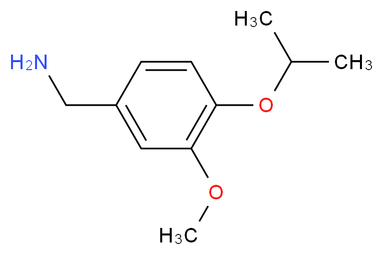 1-(4-isopropoxy-3-methoxyphenyl)methanamine_分子结构_CAS_)