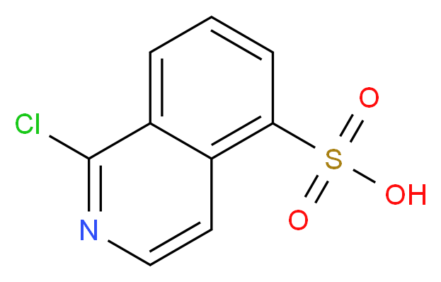 1-Chloro-5-isoquinolinesulfonic Acid_分子结构_CAS_105627-80-3)