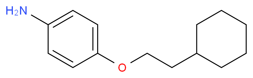4-(2-Cyclohexylethoxy)aniline_分子结构_CAS_)