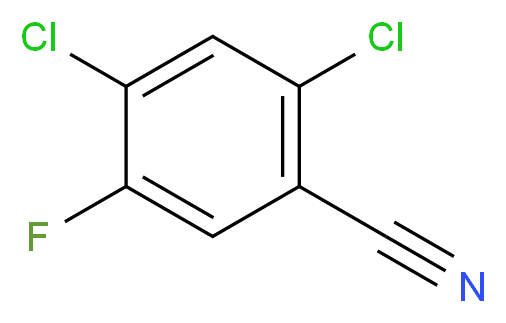 2,4-dichloro-5-fluorobenzonitrile_分子结构_CAS_128593-93-1