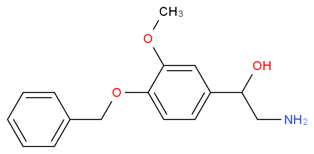 2-(4-Benzyloxy-2-methoxyphenyl)-2-hydroxy-ethylamine_分子结构_CAS_60372-08-9)