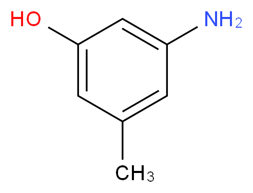 3-amino-5-methylphenol_分子结构_CAS_76619-89-1
