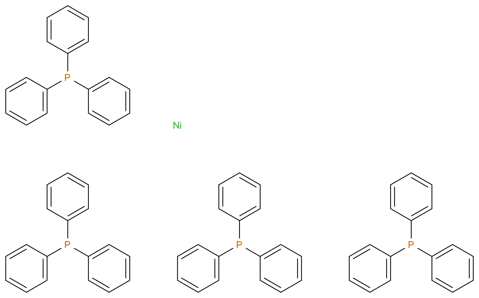 四(三苯基膦)镍(0)_分子结构_CAS_15133-82-1)