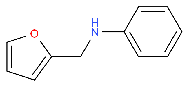 N-(furan-2-ylmethyl)aniline_分子结构_CAS_4439-56-9