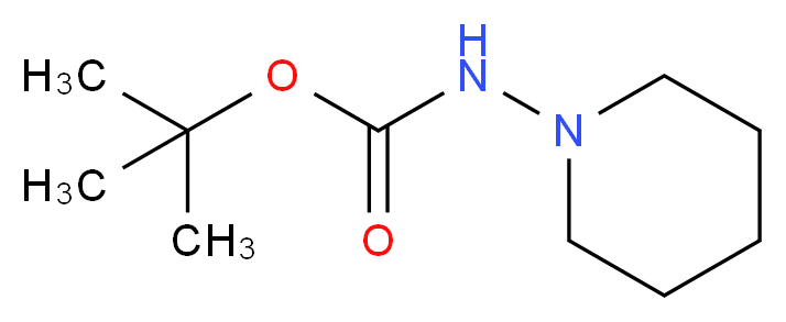 tert-Butyl piperidin-1-ylcarbamate_分子结构_CAS_126216-45-3)