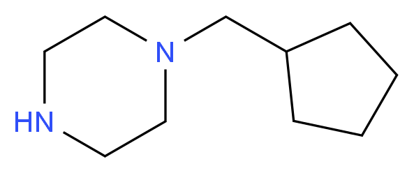 1-(Cyclopentylmethyl)piperazine_分子结构_CAS_82500-22-9)