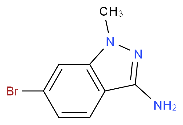 6-bromo-1-methyl-1H-indazol-3-amine_分子结构_CAS_1214899-85-0