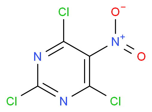 2,4,6-trichloro-5-nitropyrimidine_分子结构_CAS_4359-87-9