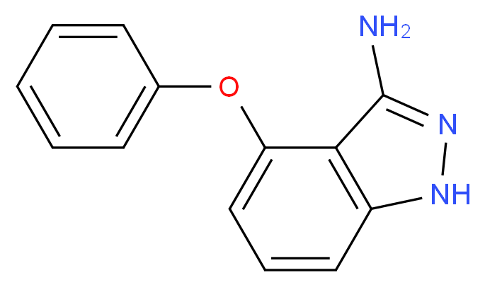 4-phenoxy-1H-indazol-3-amine_分子结构_CAS_816454-31-6