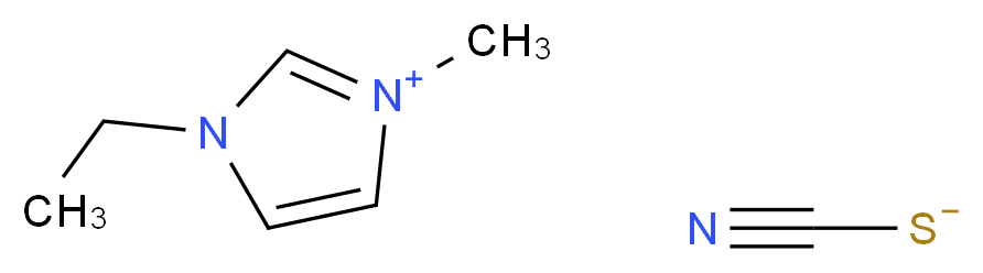 1-ethyl-3-methyl-1H-imidazol-3-ium; cyanosulfanide_分子结构_CAS_331717-63-6