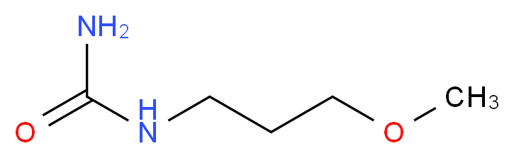 (3-methoxypropyl)urea_分子结构_CAS_1119-61-5