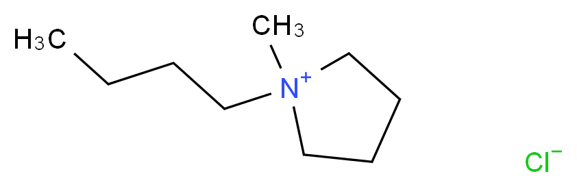 1-丁基-1-甲基吡咯烷氯化物_分子结构_CAS_479500-35-1)